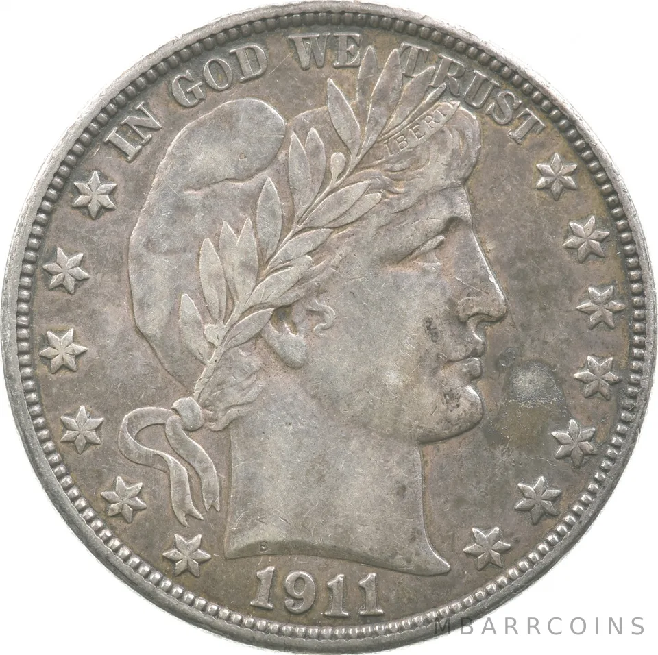 1911 Barber Half Dollar a3426