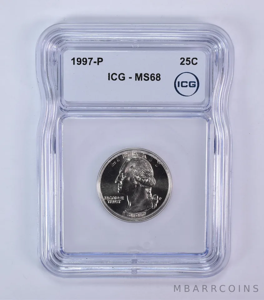 1997-P Washington Quarter MS68 ICG