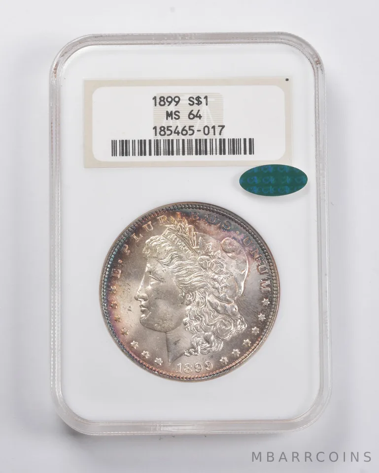 MS64 1899 Morgan Silver Dollar CAC NGC *4061