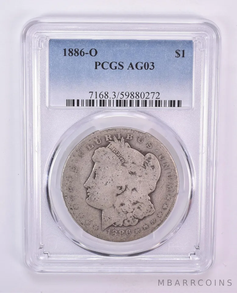 1886-O Morgan Silver Dollar AG03 PCGS Blue Label Lowball