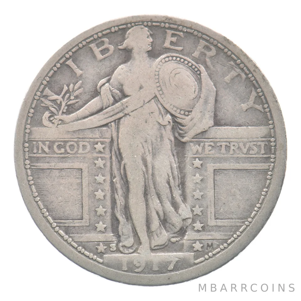 1917-S Standing Liberty Quarter Type 1 *4455