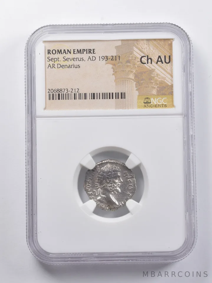 CH AU AD 193-211 Roman Empire AR Denarius Sept. Severus *6820
