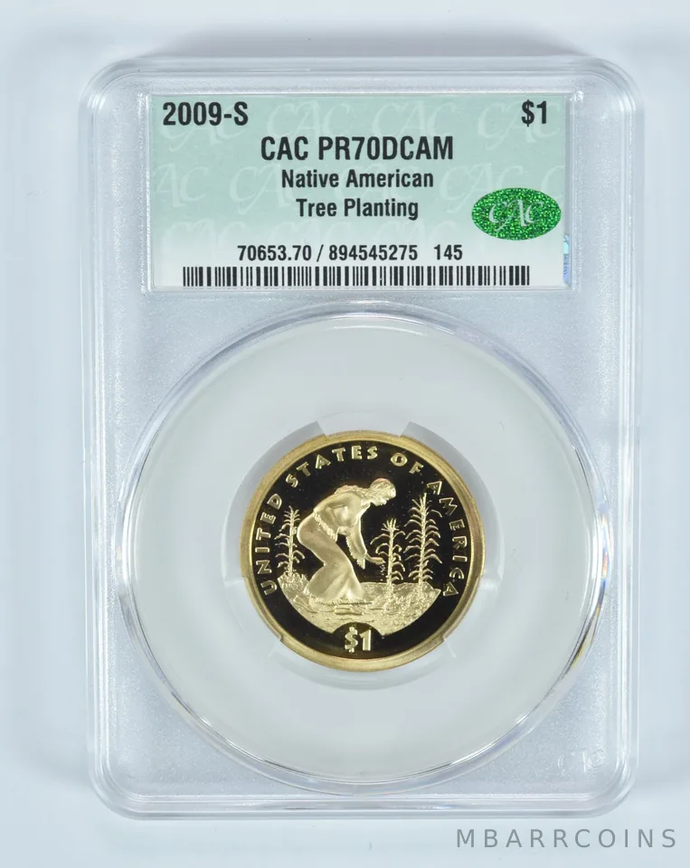 2009-S Sacagawea $1 Native American Tree Planting PR70 DCAM CAC CACg