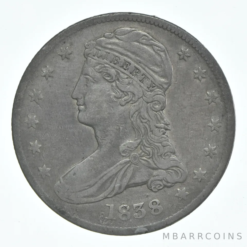 1838 Capped Bust Half Dollar a6097