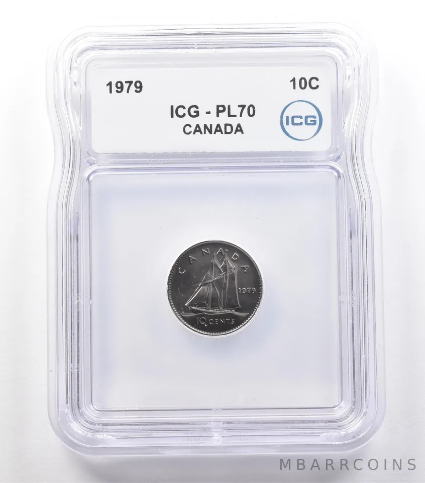 1979 Canada 10 Cents PL70 ICG *2428