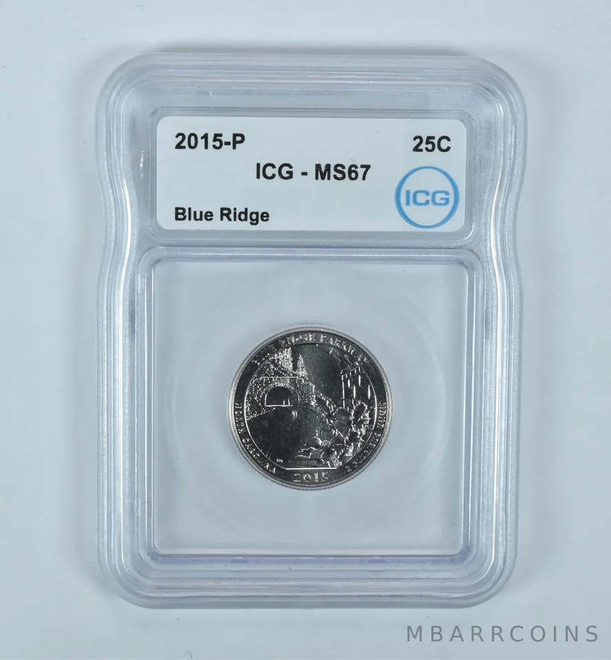 2015-P Washington Quarter ATB Blue Ridge MS67 ICG