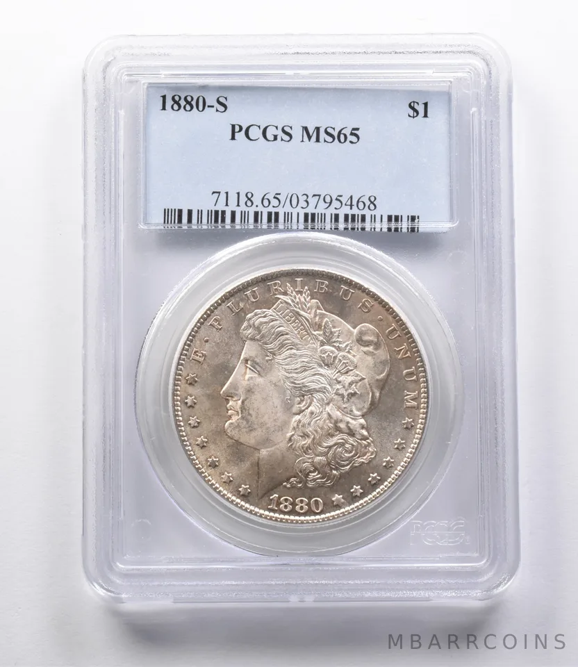 MS65 1880-S Morgan Silver Dollar PCGS *2718