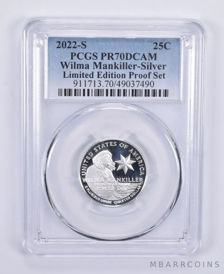 2022-S Quarter Silver Wilma Mankiller Limited Edition Set PR70 PCGS