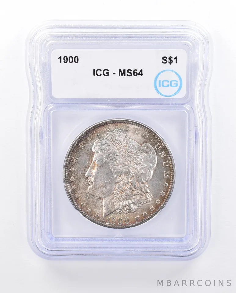 1900 Morgan Silver Dollar MS64 ICG Beautiful Tone a3705