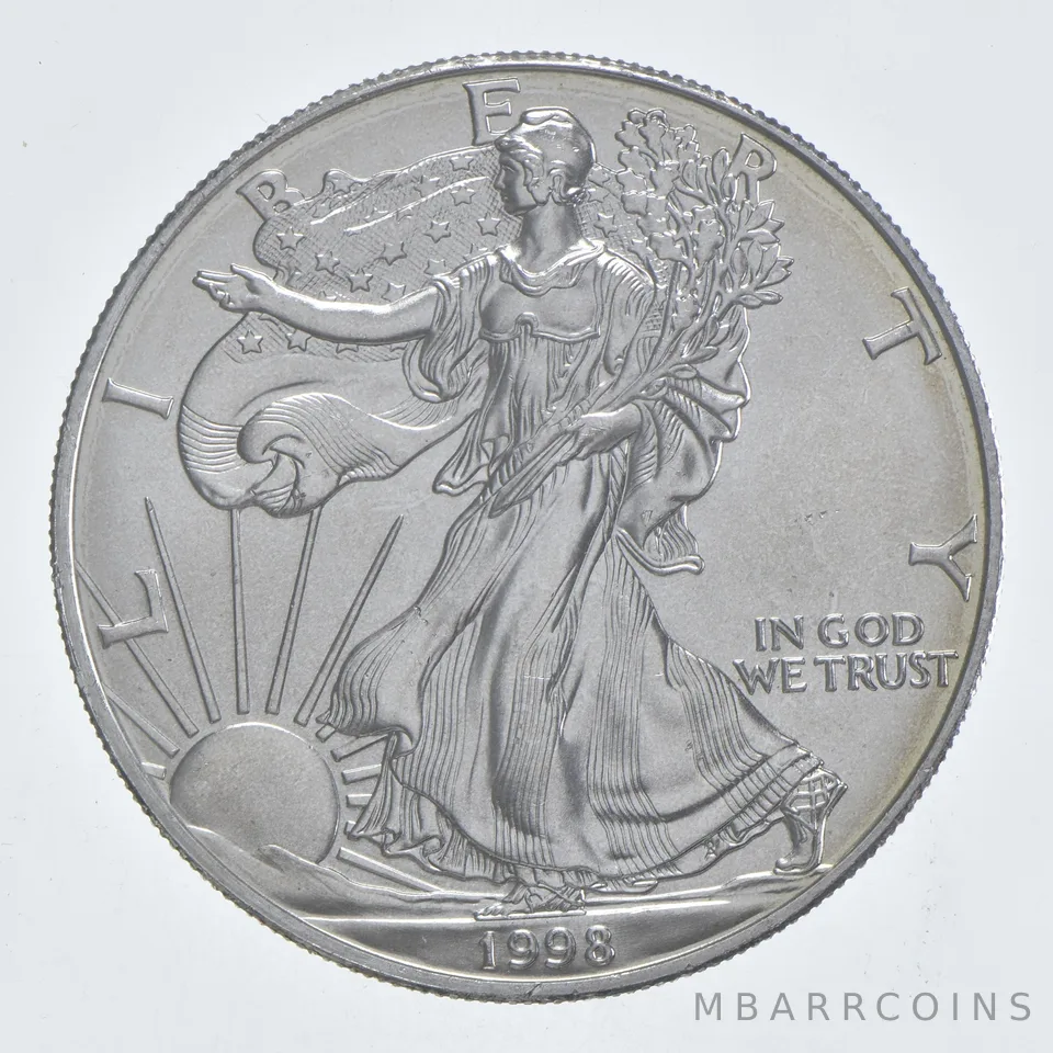Better Date 1998 American Silver Eagle 1 Troy Oz .999 Fine Silver *728