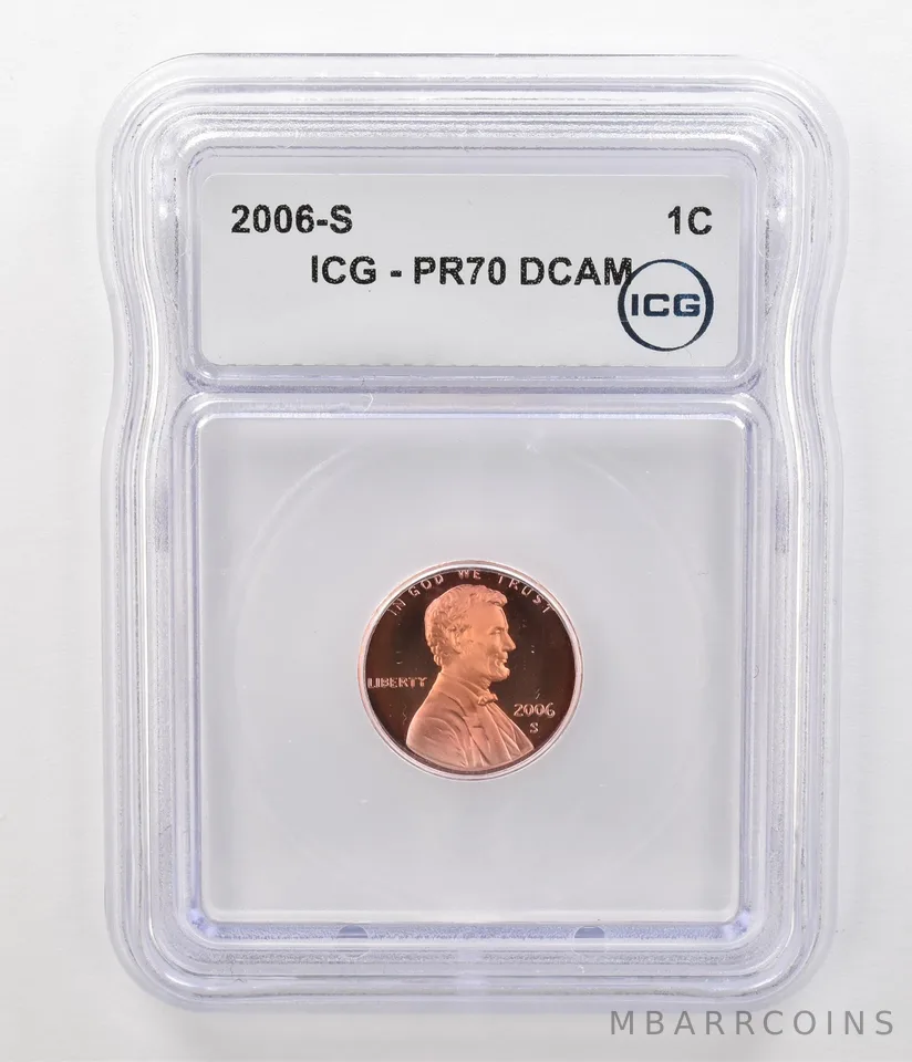2006-S Lincoln Memorial Cent PR70 DCAM ICG Beautiful Tone a3641