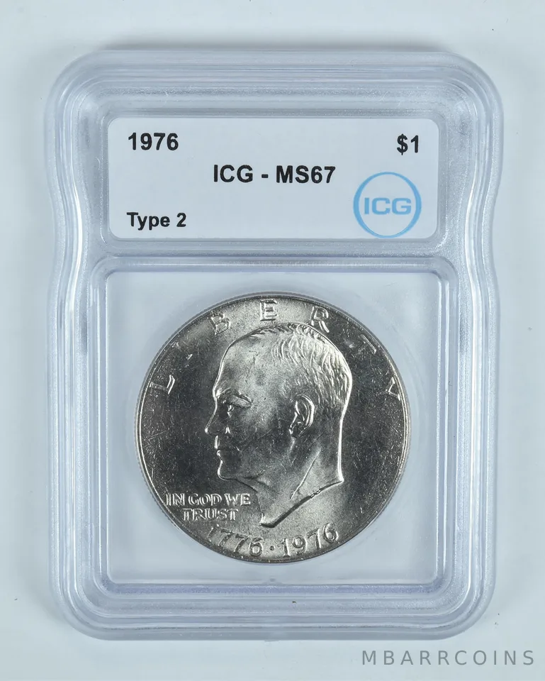 1976 Eisenhower $1 Type 2 MS67 ICG