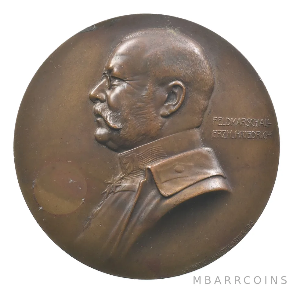 1915 Austria Weltkrieg Archduke Friedrich Medal *0147