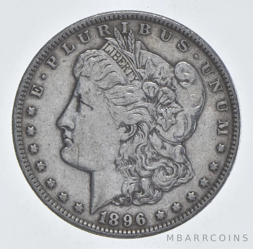 Better 1896 Morgan Silver Dollar - 90% US Coin - Nice Coin *429