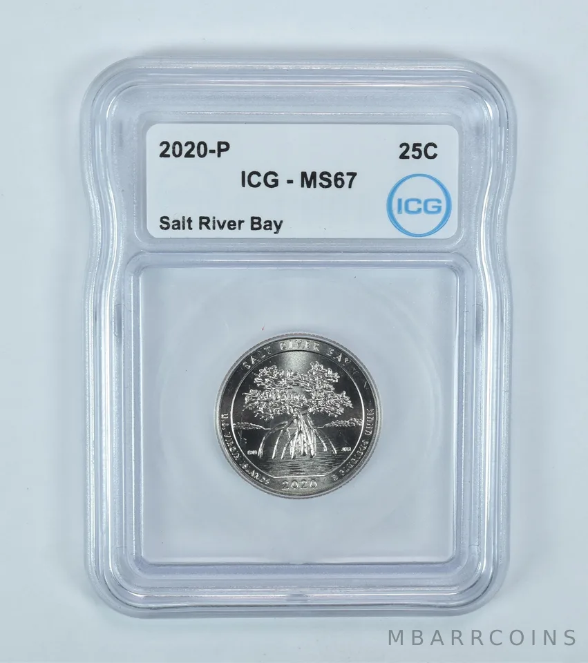 2020-P Washington Quarter ATB Salt River Bay MS67 ICG