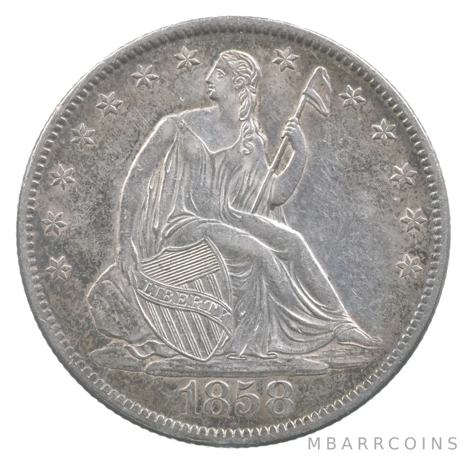 1858-O Seated Liberty Half Dollar *6703