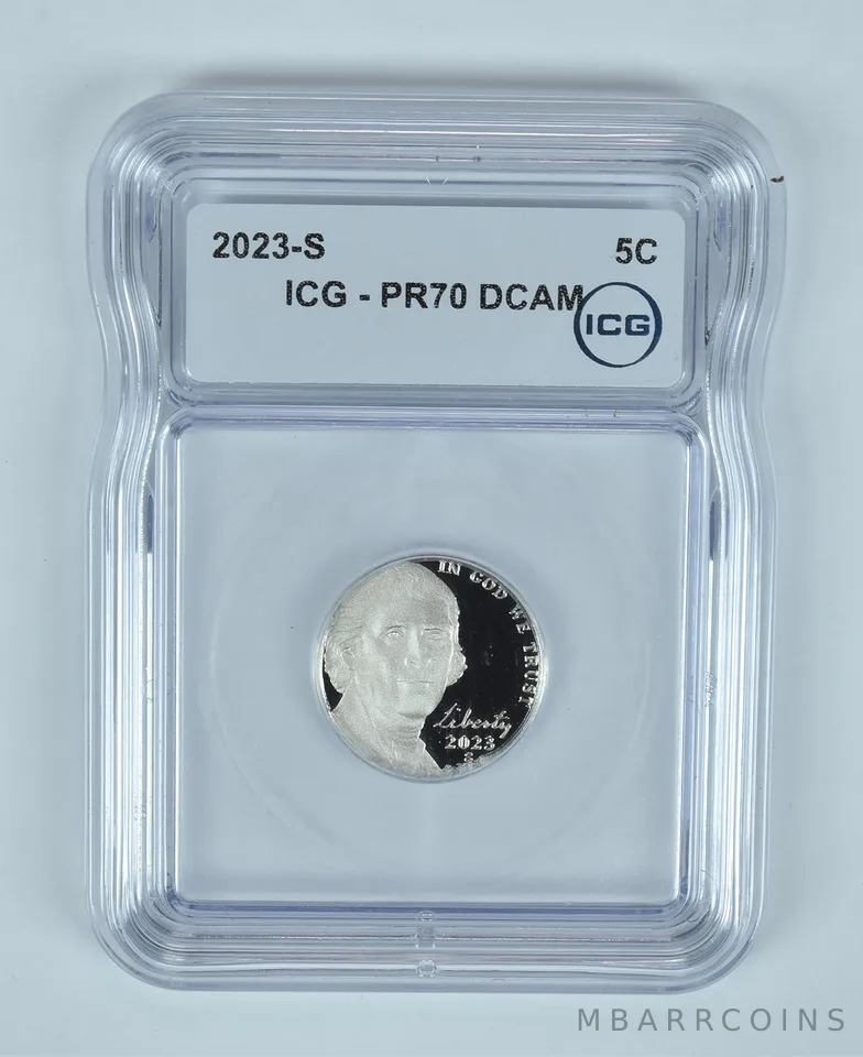 2023-S Jefferson Nickel PR70 DCAM ICG