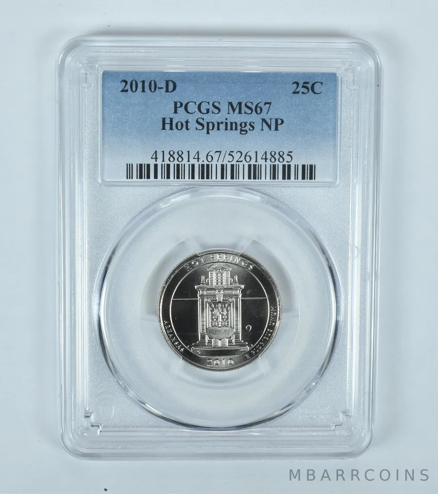 2010-D Washington Quarter ATB Hot Springs MS67 PCGS