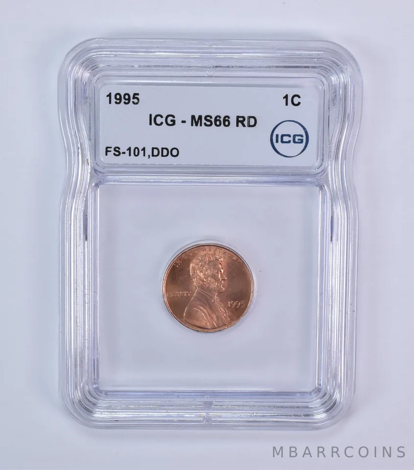 1995 Lincoln Memorial Cent FS-101 DDO MS66 RD ICG *7949