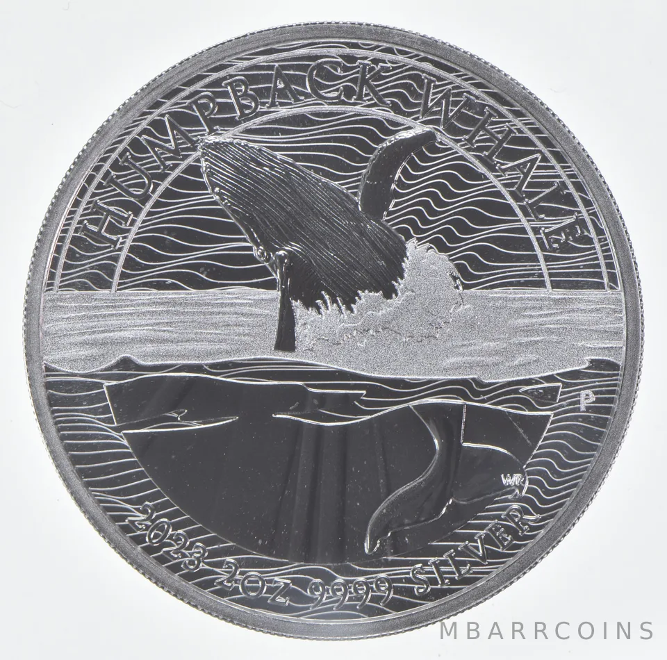 2023 Australia 2 Dollars Silver Humpback Whale 2 Oz Silver