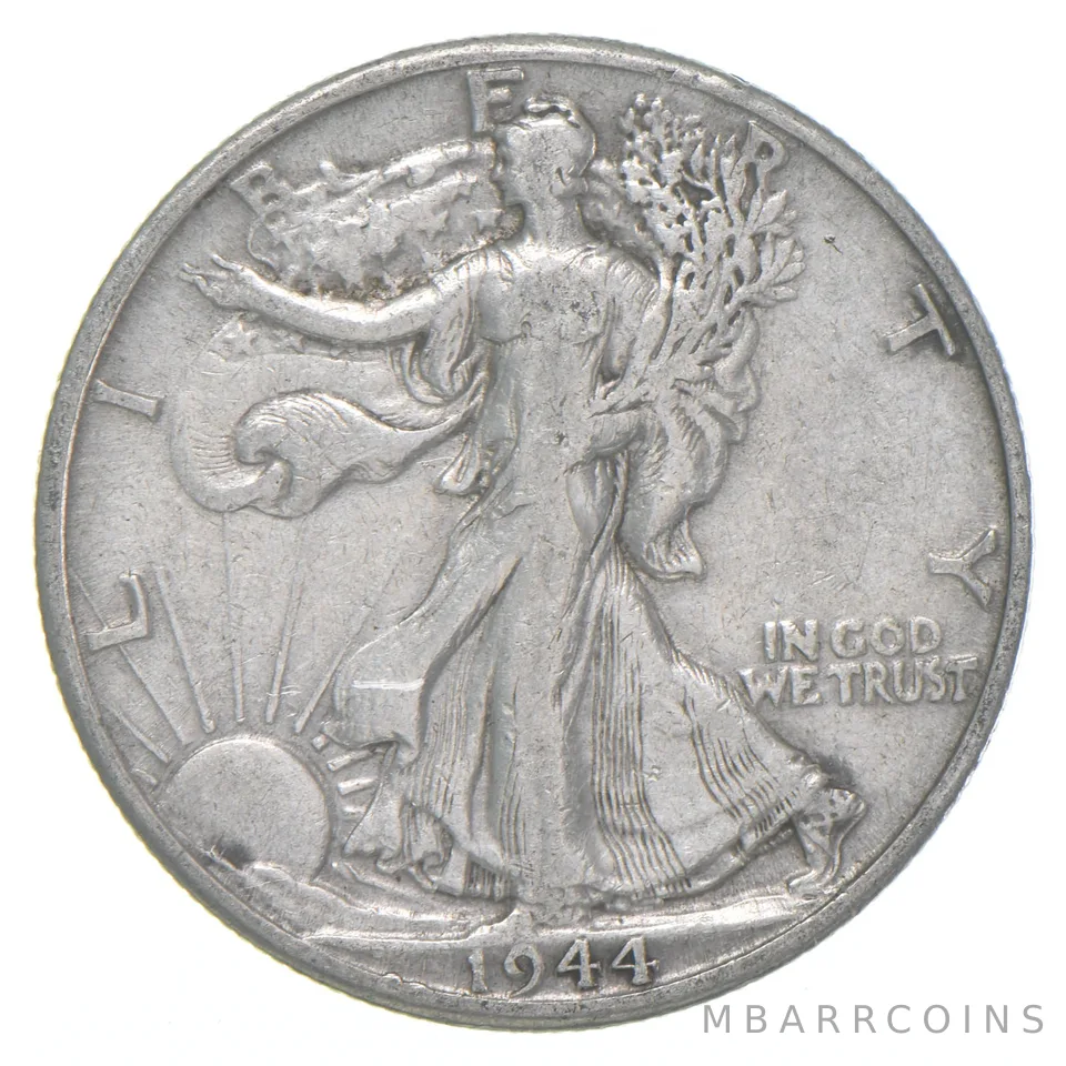 1944-D XF Walking Liberty Half Dollar 90% Silver