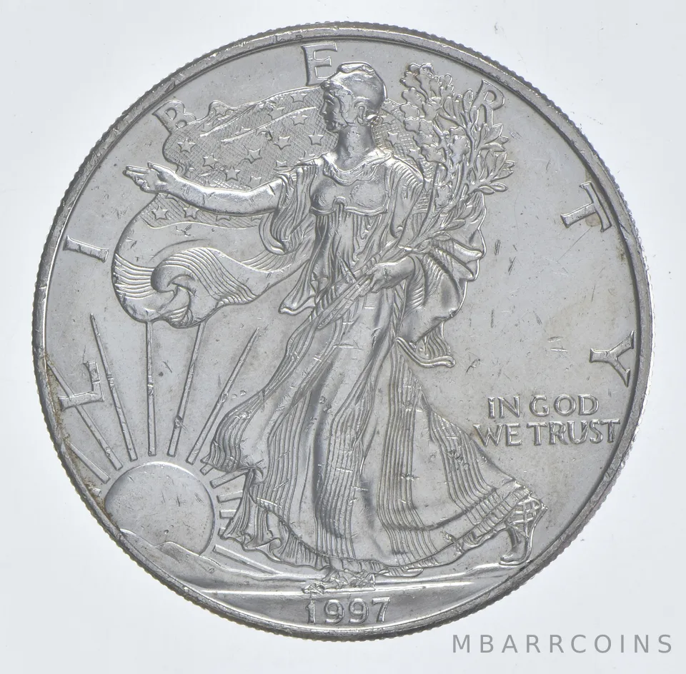 Better Date 1997 American Silver Eagle 1 Troy Oz .999 Fine Silver *035