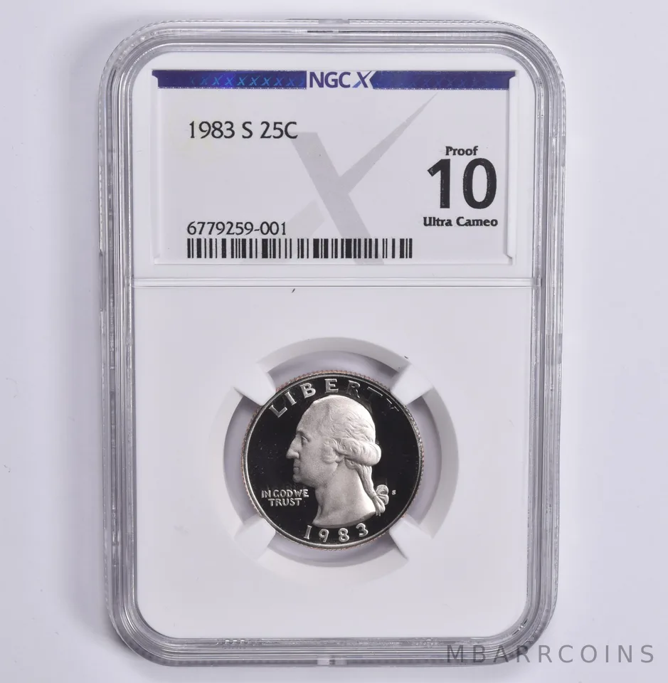 1983-S Washington Quarter Proof 10 UCAM NGC X NGCX