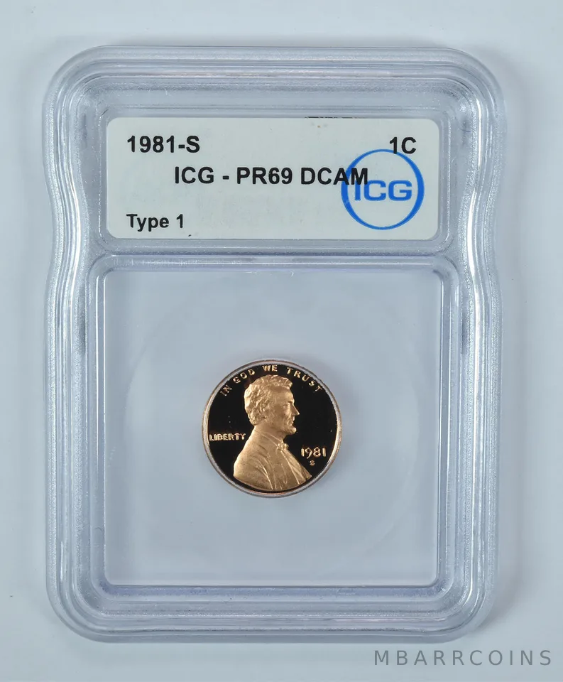 1981-S Lincoln Memorial Cent Type 1 PR69 DCAM ICG