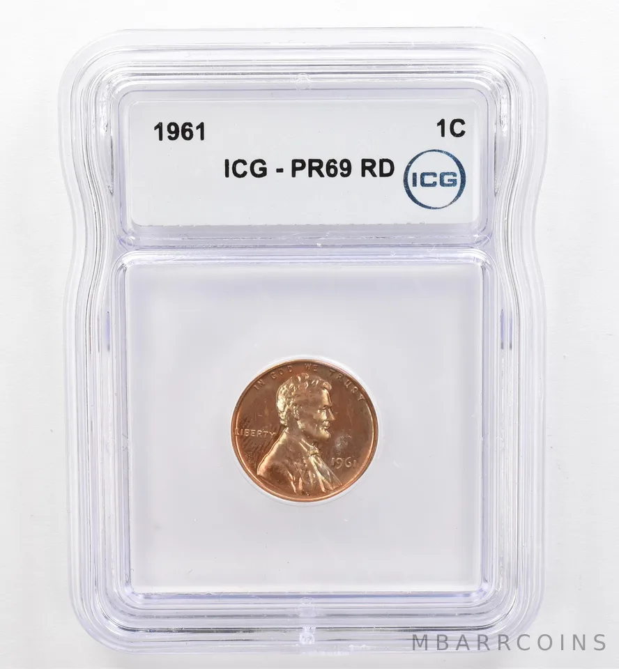 1961 Lincoln Memorial Cent PR69 RD ICG Beautiful Tone *9570