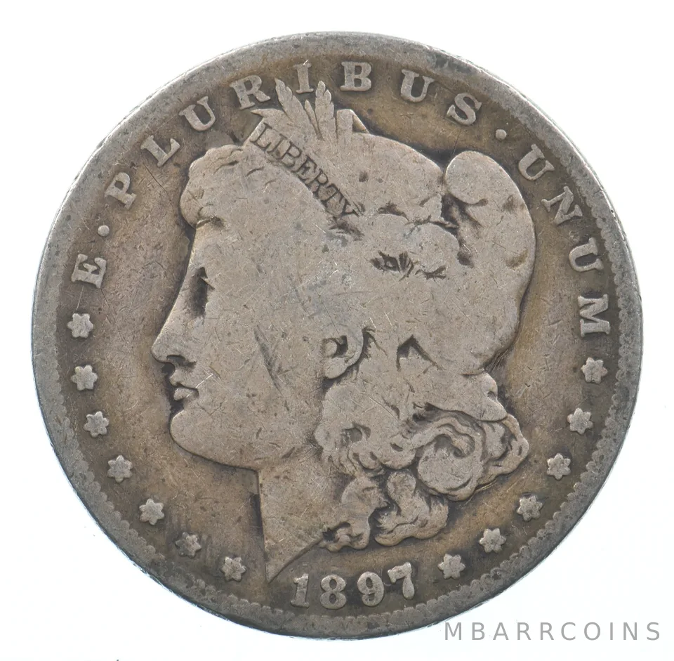 Early - 1897-S Morgan Silver Dollar - 90% US Coin *542