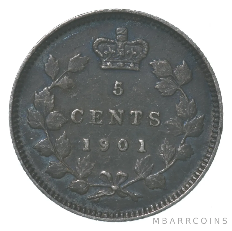 1901 Canada 5 Cents a8422