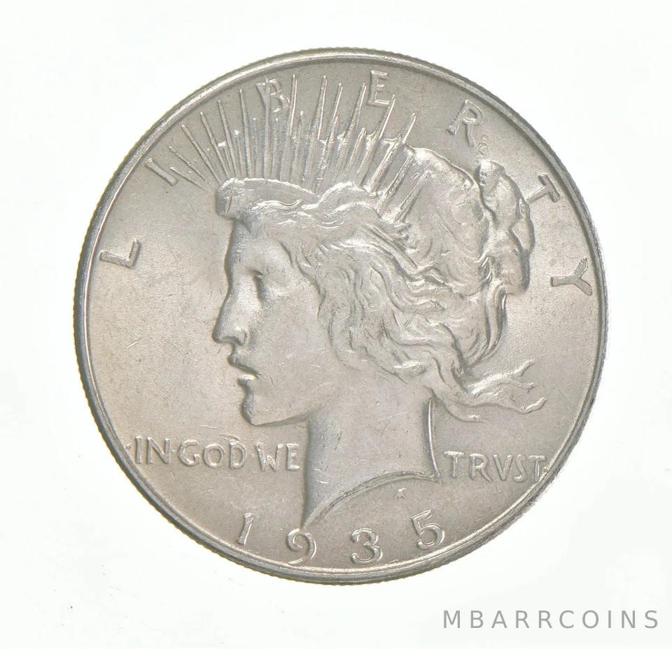 1935 Peace Silver Dollar a3244