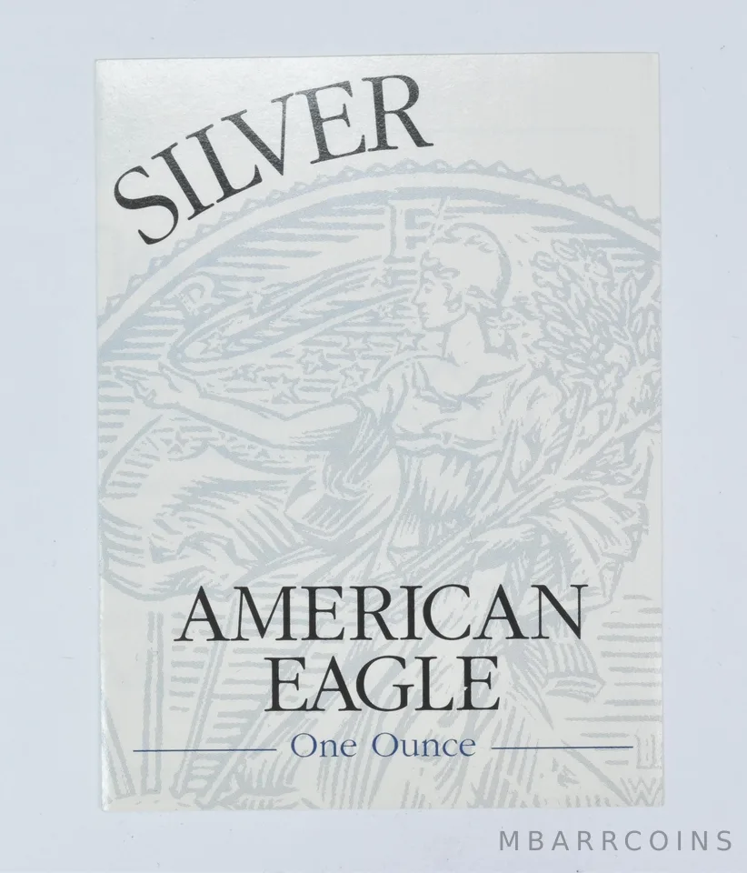 COA 2001-W American Silver Eagle Proof
