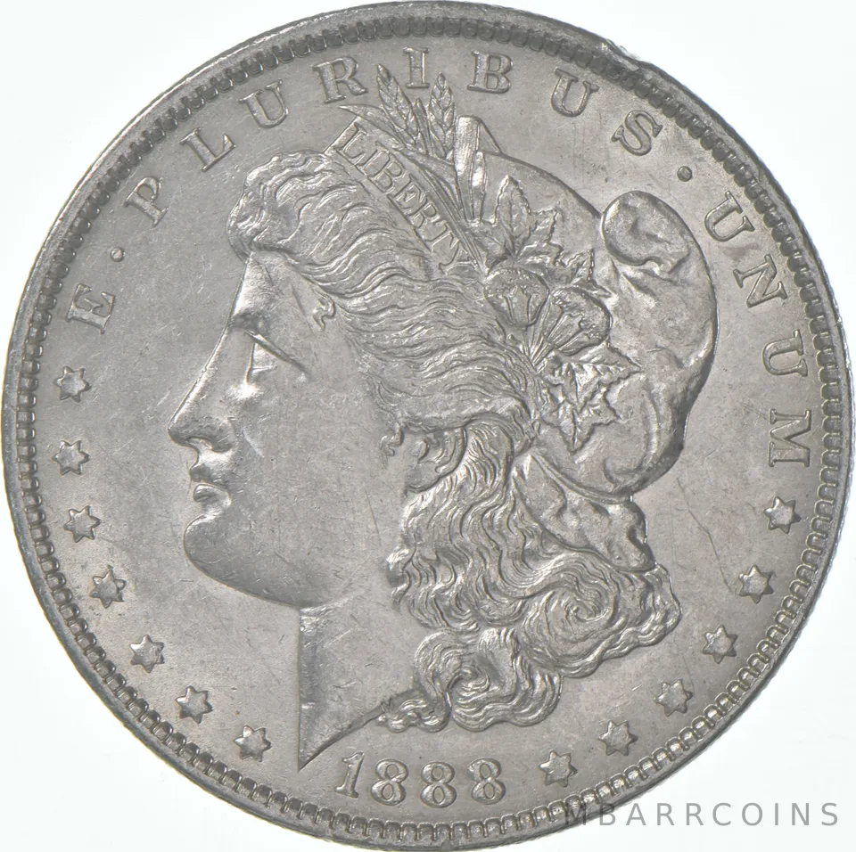 AU+ 1888-O Morgan Silver Dollar (1 coin)