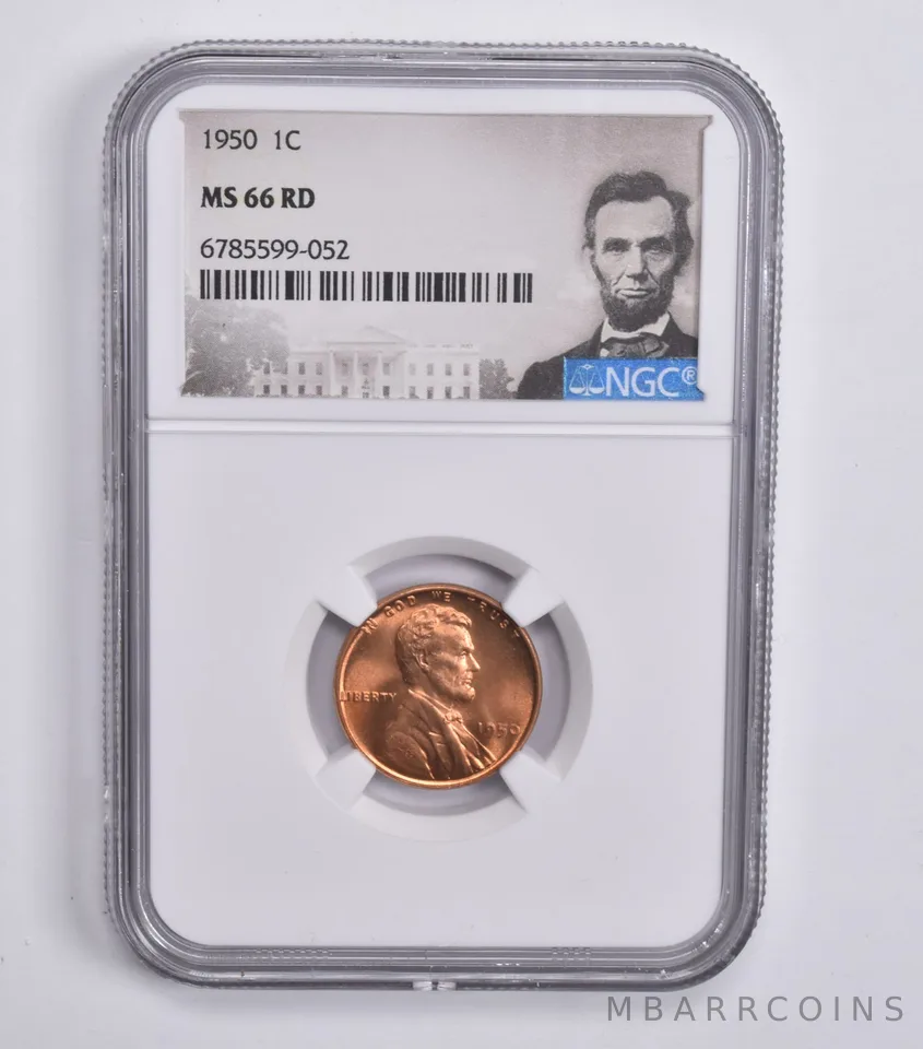 1950 Lincoln Wheat Cent MS66 RD NGC Special Lbl