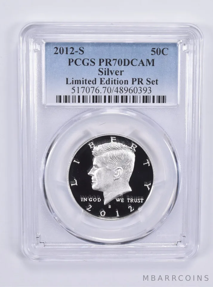 2012-S Kennedy Half Dollar Silver Limited Edition Set PR70 DCAM PCGS