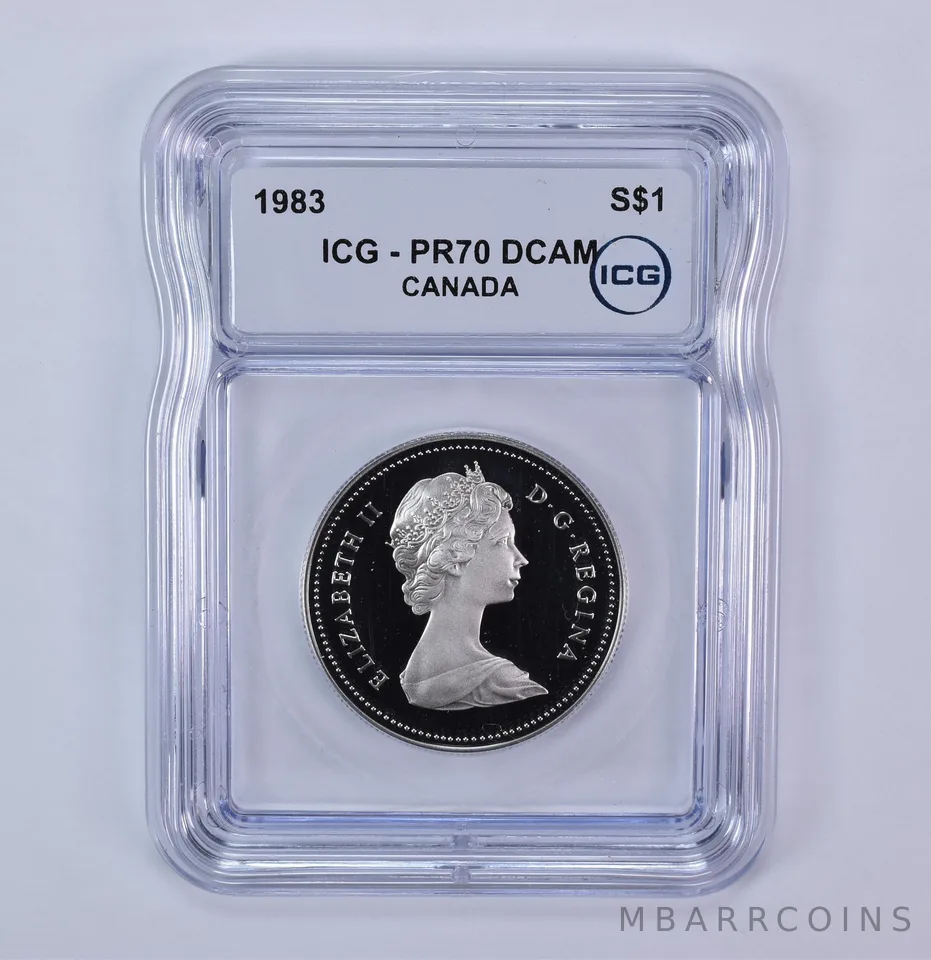 1983 Canada 1 Dollar Voyageurs PR70 DCAM ICG