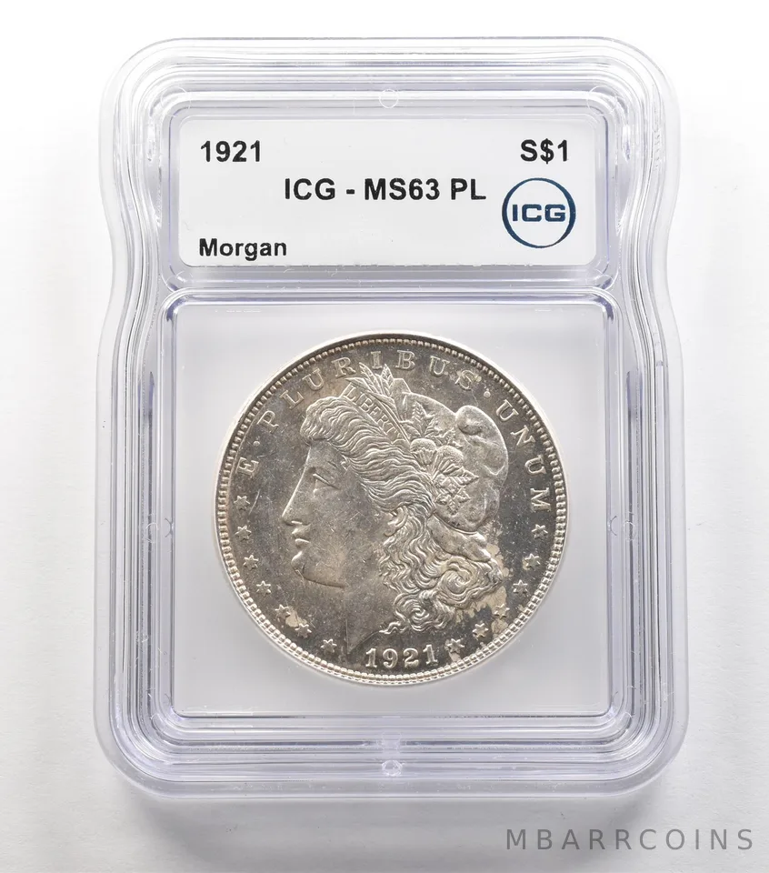 1921 Morgan Silver Dollar MS63 PL ICG *6714