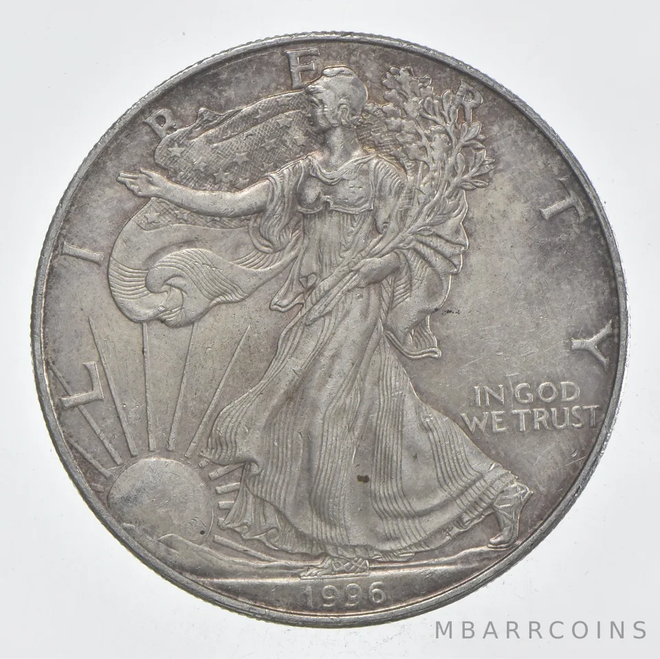 Rarest 1996 American Silver Eagle - Key Date - Rare LOW MINTAGE *389