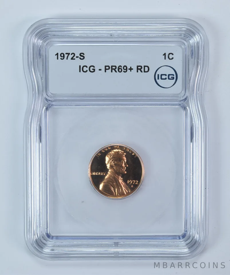 1972-S Lincoln Memorial Cent PR69+ RD ICG