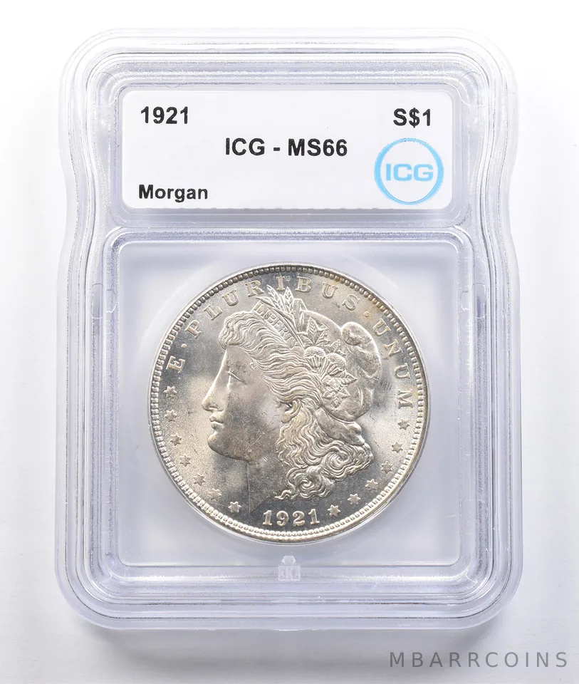 1921 Morgan Silver Dollar MS66 ICG *3752