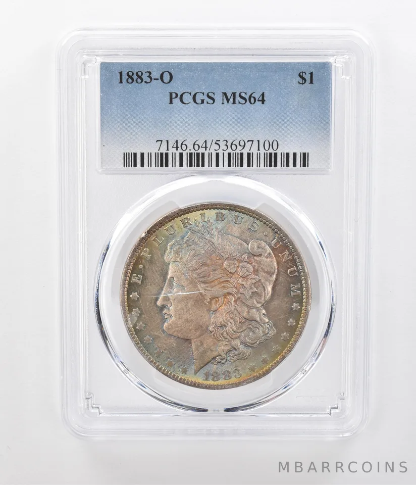 1883-O Morgan Silver Dollar MS64 PCGS Beautiful Tone a1192