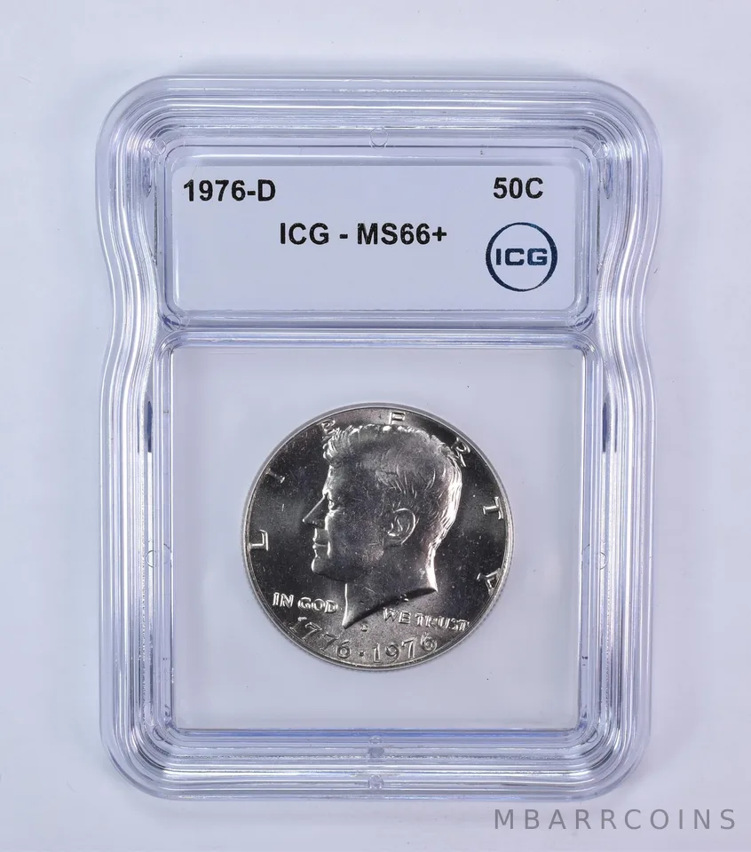 1976-D Kennedy Half Dollar MS66+ ICG