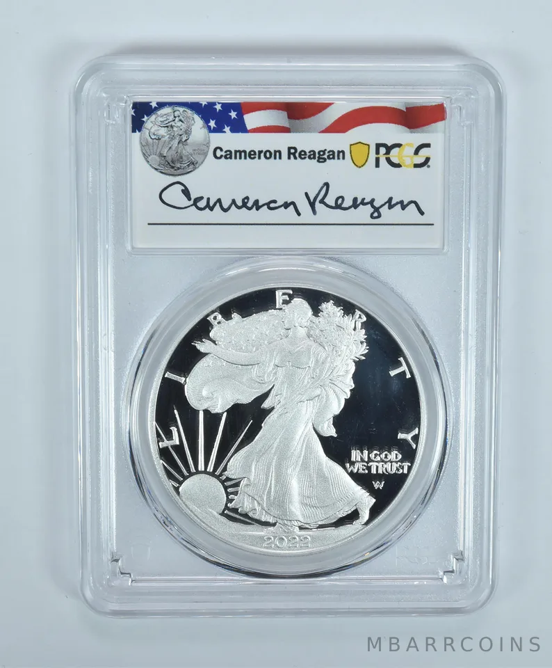 2022-W American Silver Eagle Cameron Reagan PR69 DCAM PCGS