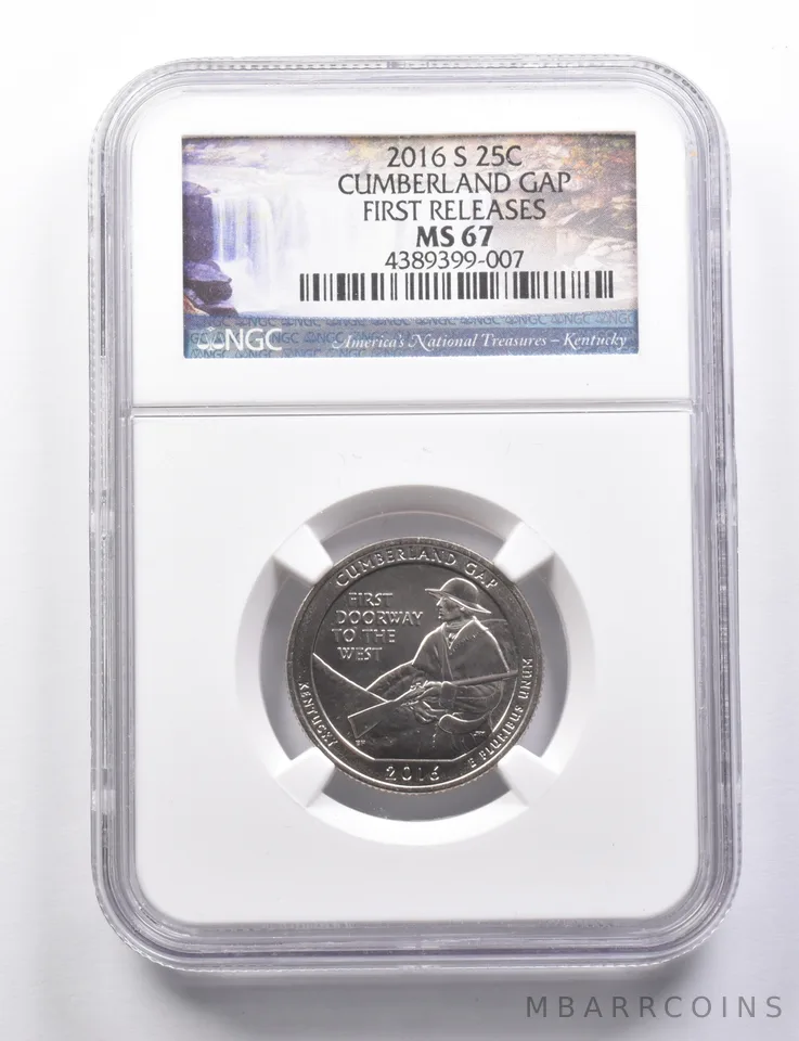 MS67 2016-S Washington Quarter Cumberland Gap First Releases NGC a5754