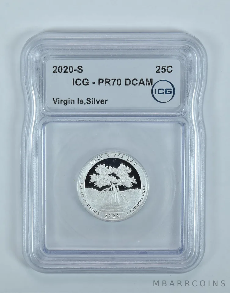 2020-S Washington State Quarter Virgin Islands Silver PR70 DCAM ICG