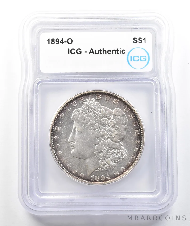 1894-O Morgan Silver Dollar Authentic ICG *9843