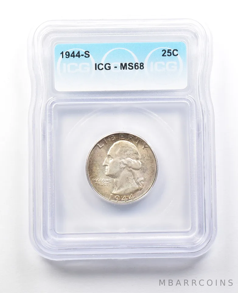 1944-S Washington Quarter MS68 ICG a3017