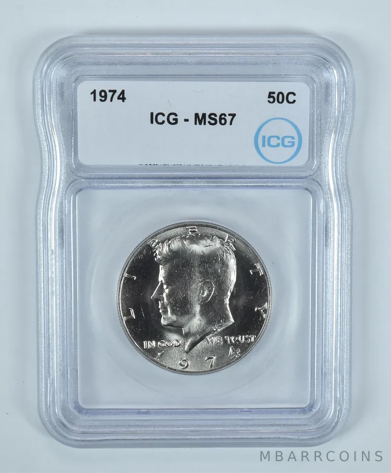 1974 Kennedy Half Dollar MS67 ICG