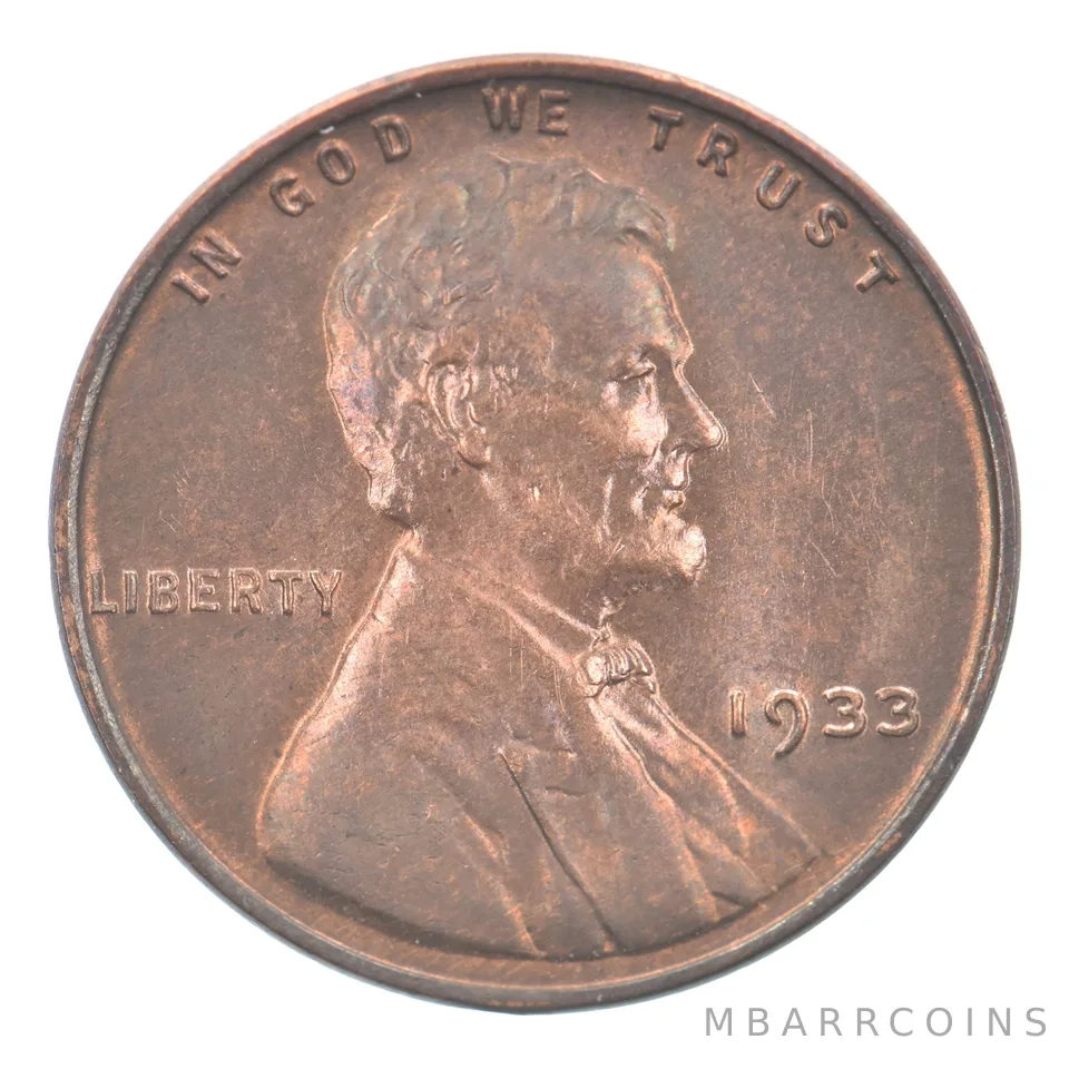 1933 Lincoln Wheat Cent Beautiful Tone *9293